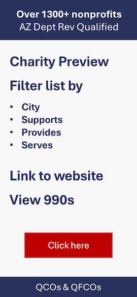 arizona nonprofit list banner